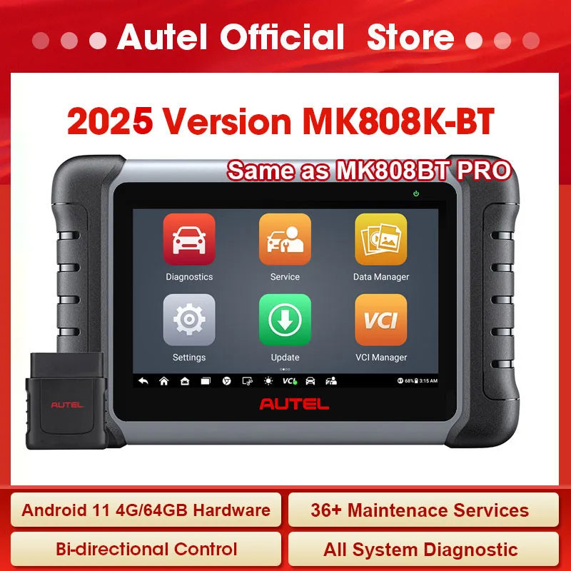 Autel MaxiCOM MK808KBT Pro Bidirectional Diagnostic Scan Tool