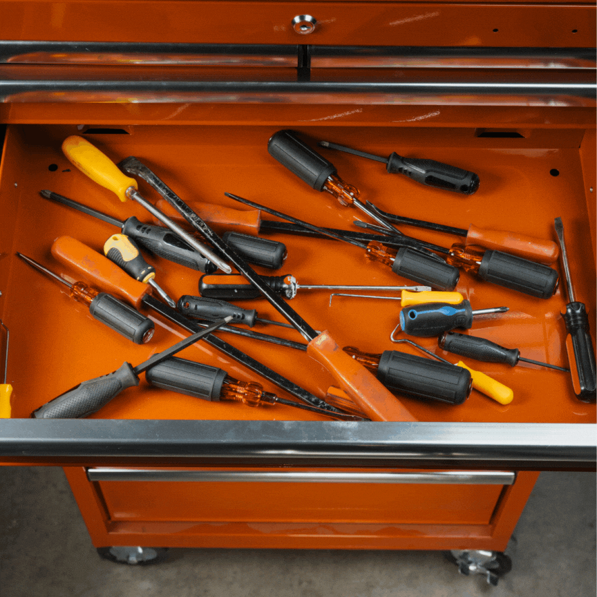 Toolbox Widget Magnetic Screwdriver Organizer