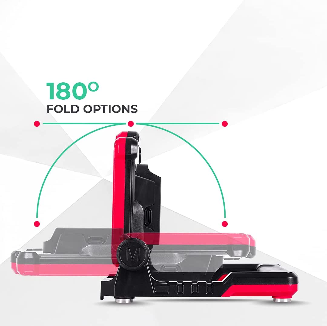 FLUD 3500 magnetic LED work light compatible with Black+Decker, Porter-Cable and Stanley 18V–20V batteries