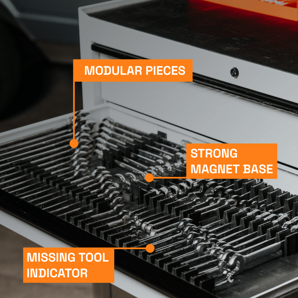 Toolbox Widget Vertical Magnetic Wrench Organizer