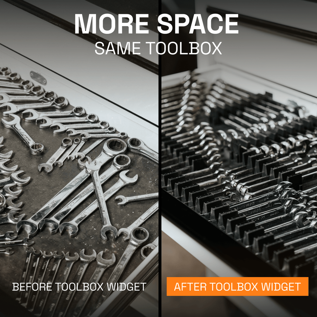 Toolbox Widget Vertical Magnetic Wrench Organizer